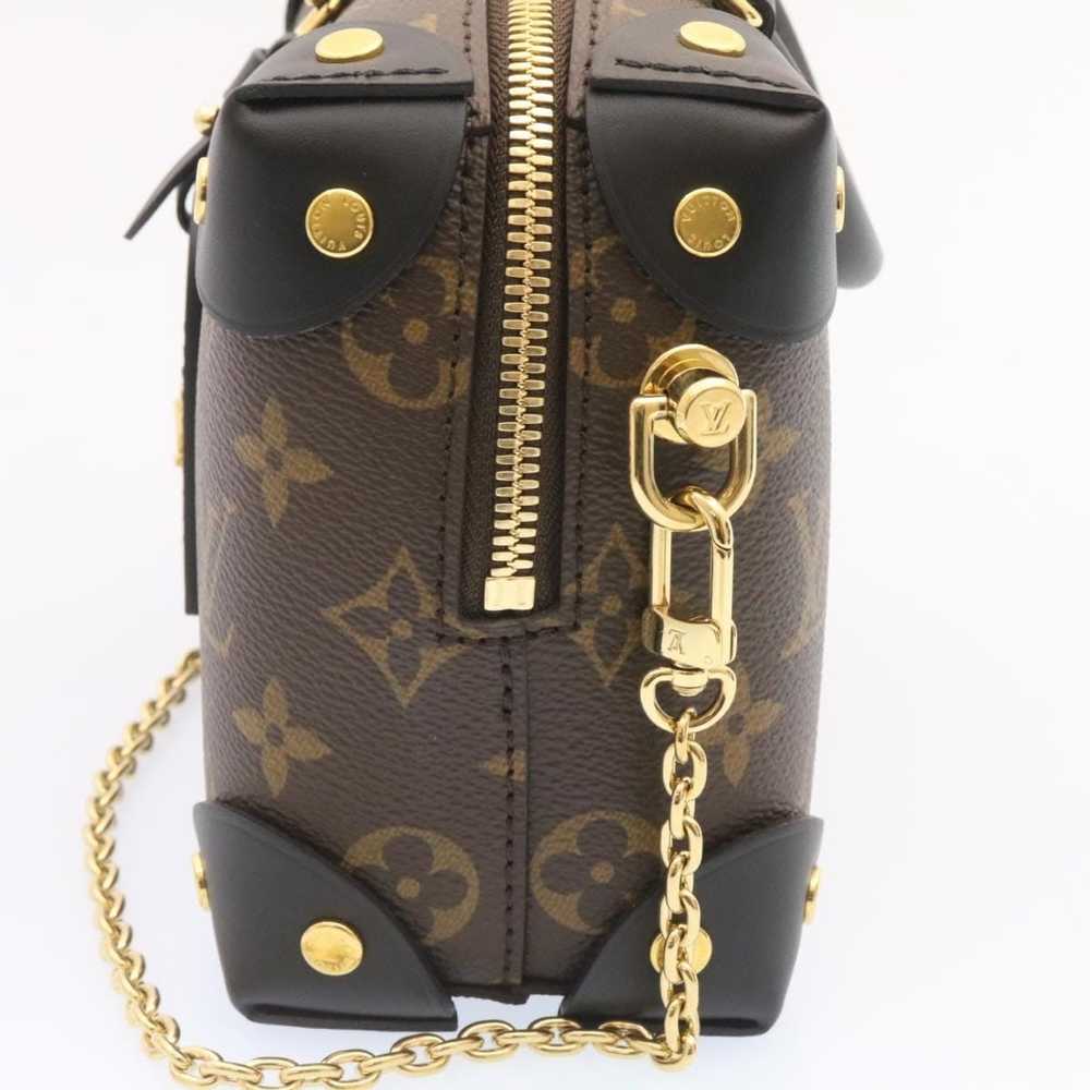 Louis Vuitton logo satchel, with leather handles and leather zipper pull.  12x9. And Antik Kraft logo shoulder bag, black, 11x12. Handle drop is  21. - Bunting Online Auctions