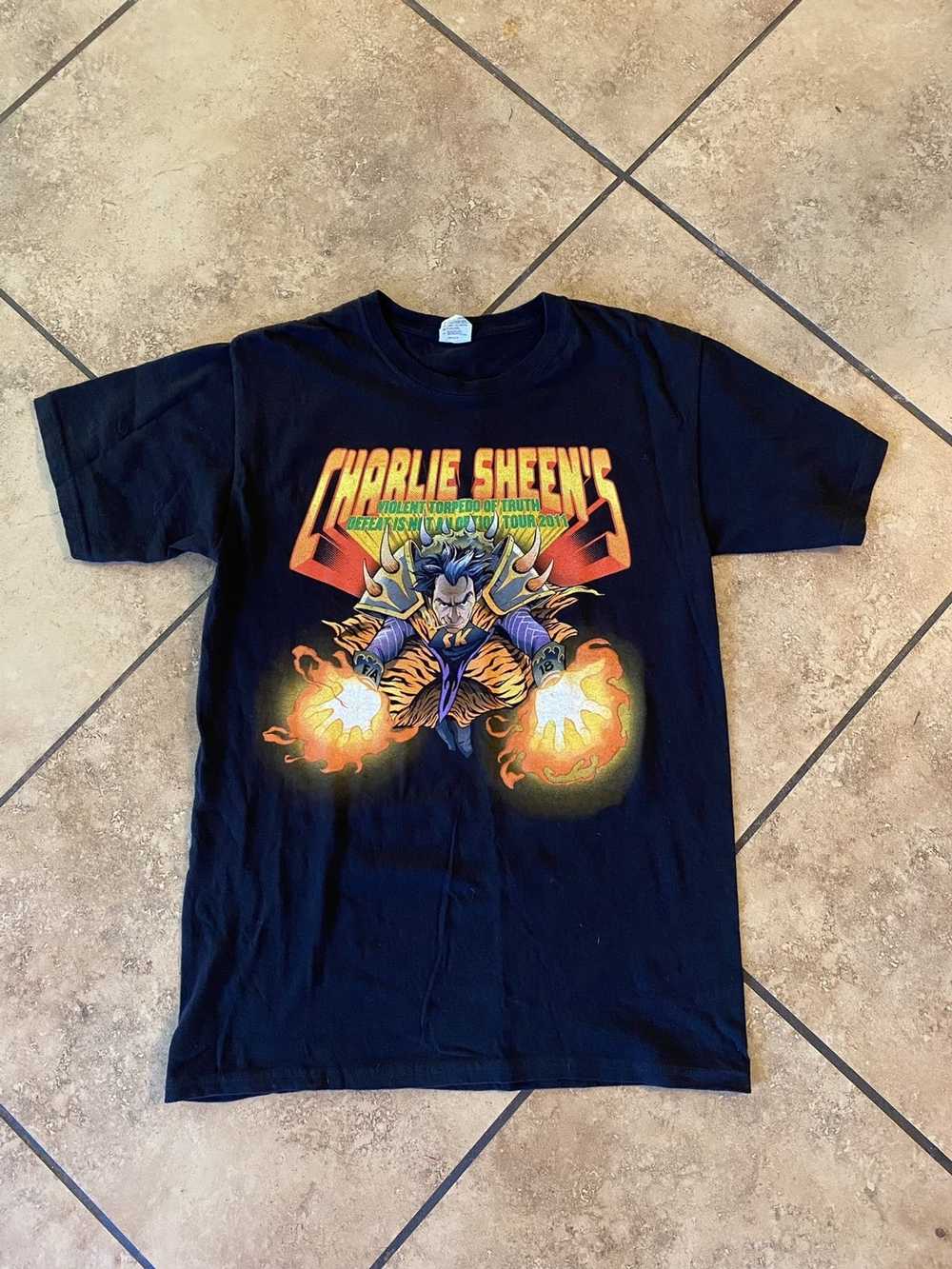 Anvil 2011 charlie sheen tour shirt - image 1