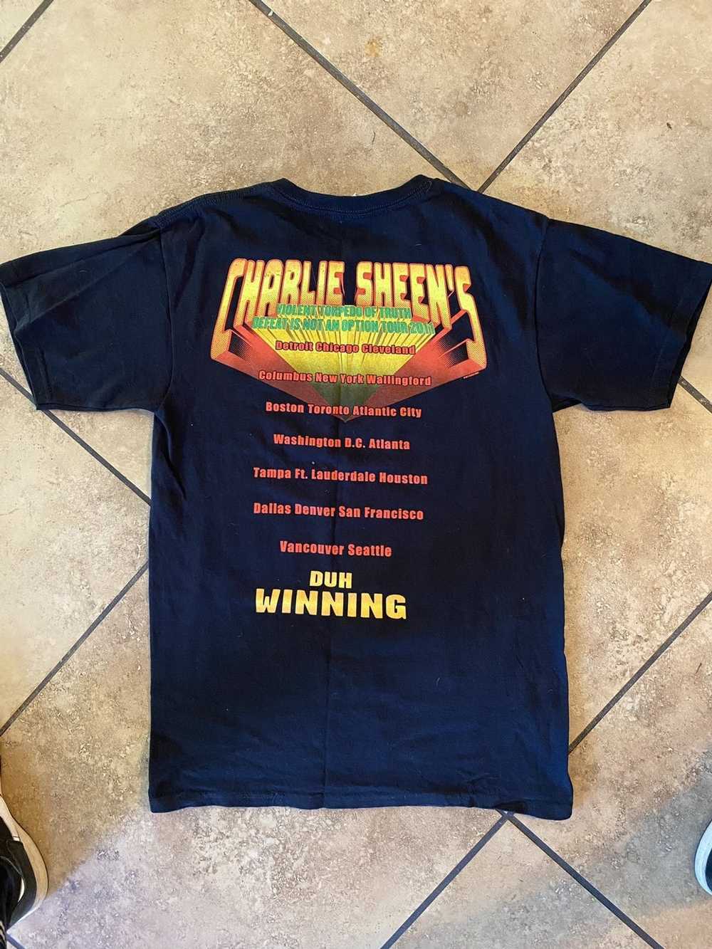 Anvil 2011 charlie sheen tour shirt - image 3