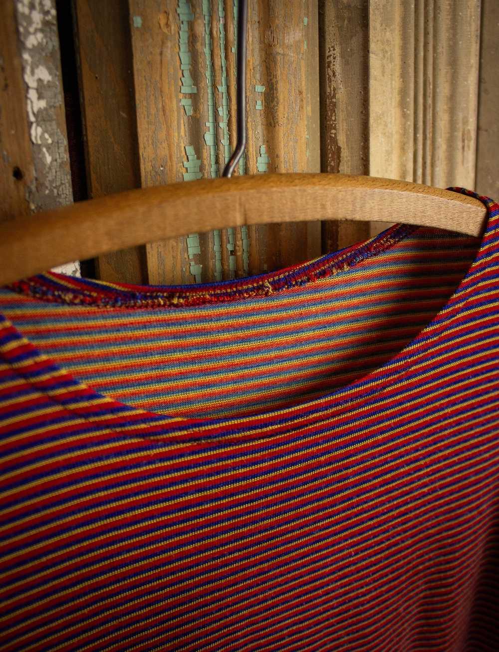 Vintage Vintage Striped T Shirt 70s Red, Blue, an… - image 3