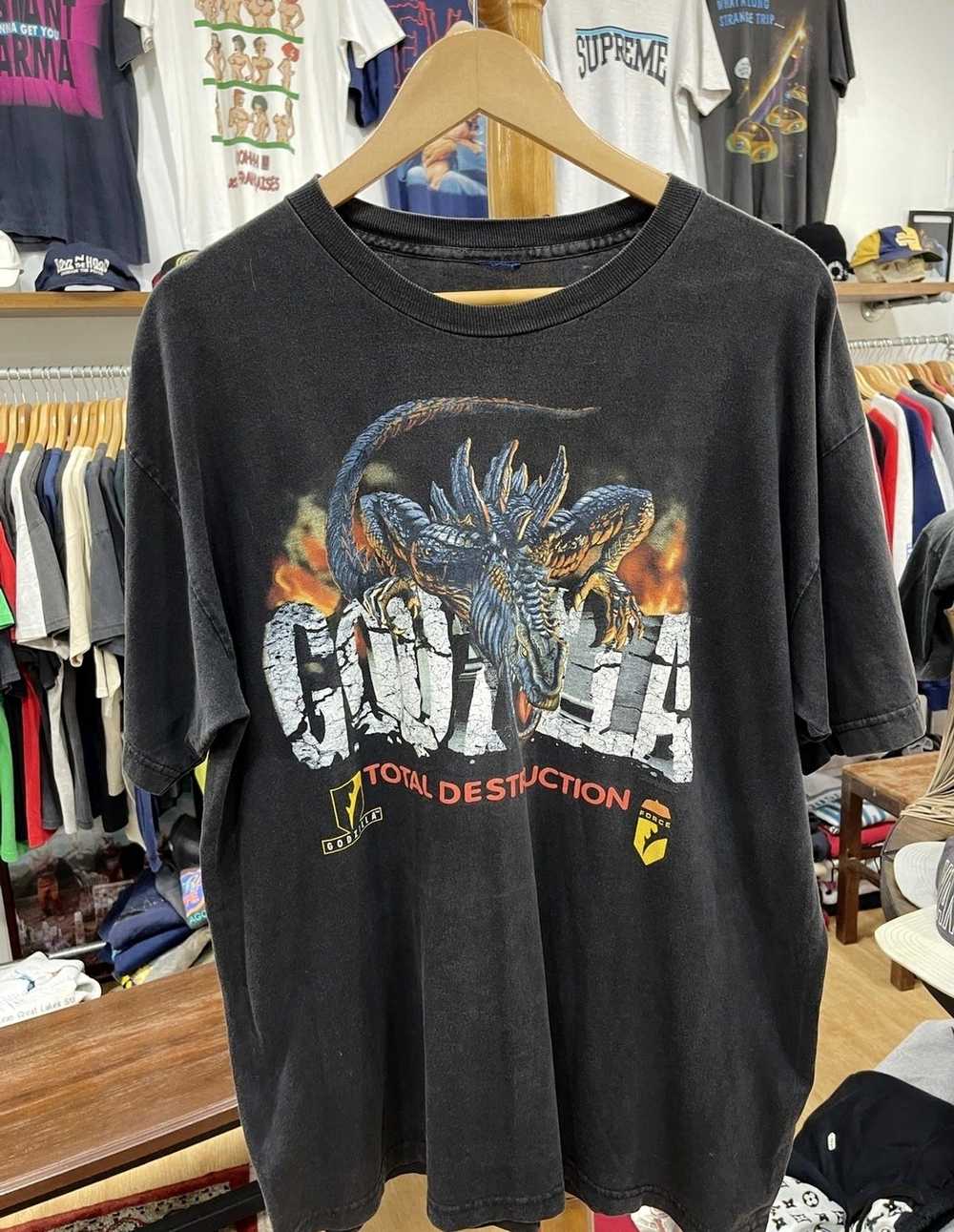 Streetwear × Vintage Godzilla and Stangers Tee - image 2