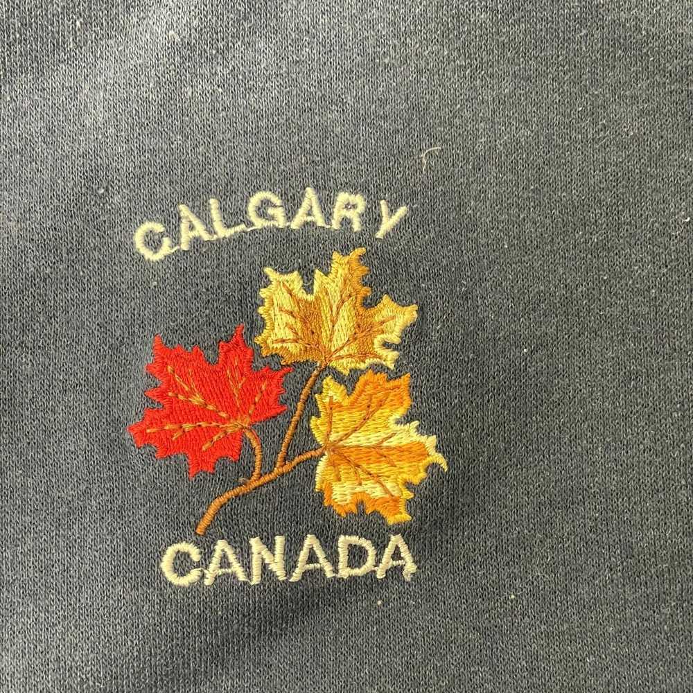 Unkwn 90's Quality Goods Blue CALGARY CANADA Ragl… - image 3