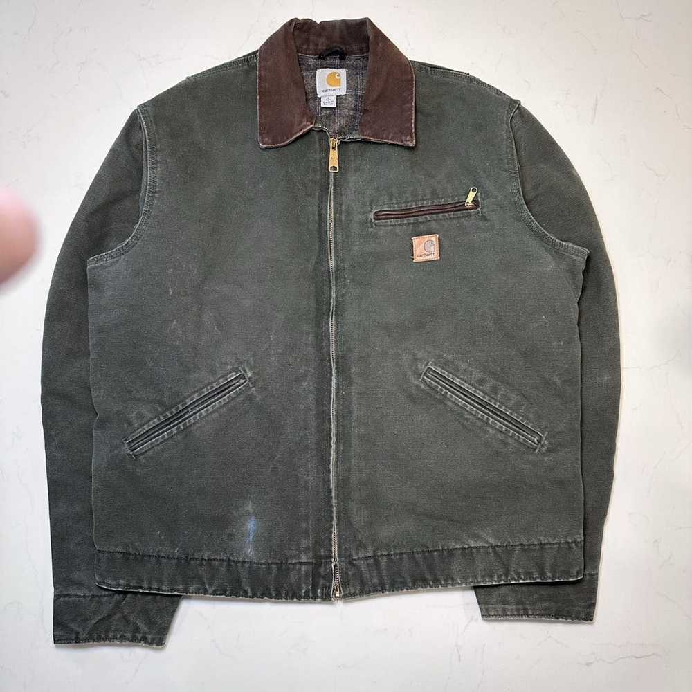 Carhartt × Vintage Carhartt Detroit jacket j97 mo… - image 1