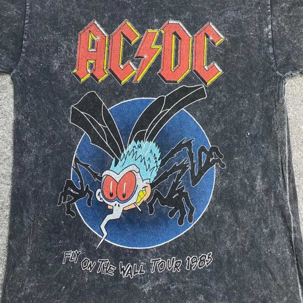 Ac/Dc × Band Tees DISTRESSED🔥ACDC FLY ON THE WAL… - image 4