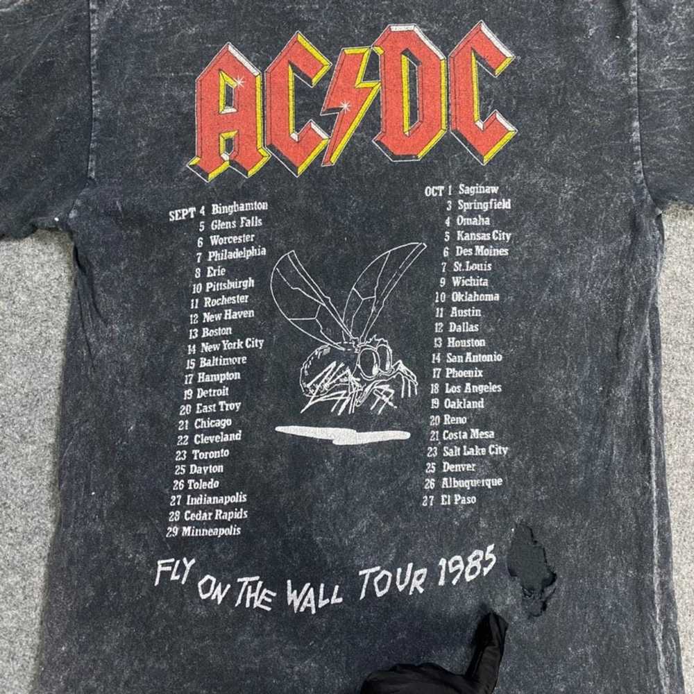 Ac/Dc × Band Tees DISTRESSED🔥ACDC FLY ON THE WAL… - image 5