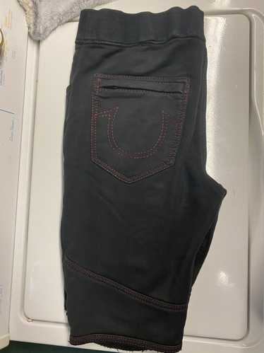 True Religion Black Red Stitch True Religion Cut … - image 1