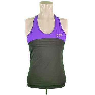 Other TYR Racerback Active Tank Purple White M - image 1