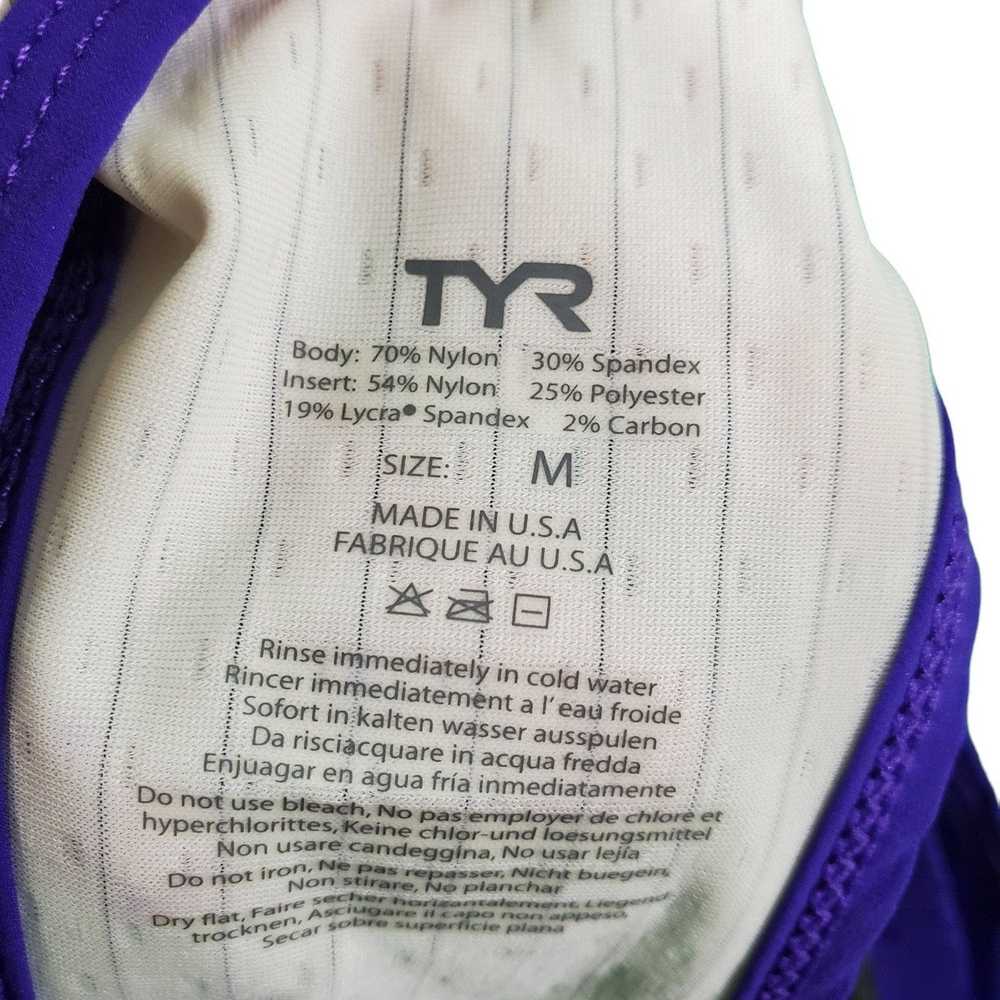 Other TYR Racerback Active Tank Purple White M - image 3