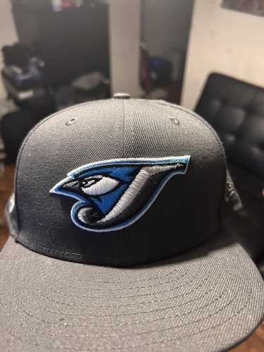 Toronto Baseball Hat Graphite Cooperstown AC New Era 59FIFTY Fitted Graphite / Cerulean Blue | Real Black | Snow White | Metallic Silver / 7 1/8