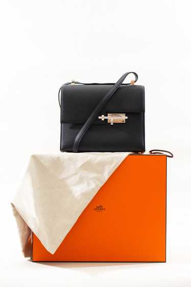 Hermes Hermes Verrou 23 Bag Black Epsom Palladium 