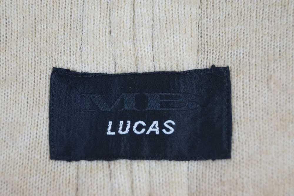 Designer Vintage MB Lucas Vif Patches Fleece Hood… - image 7