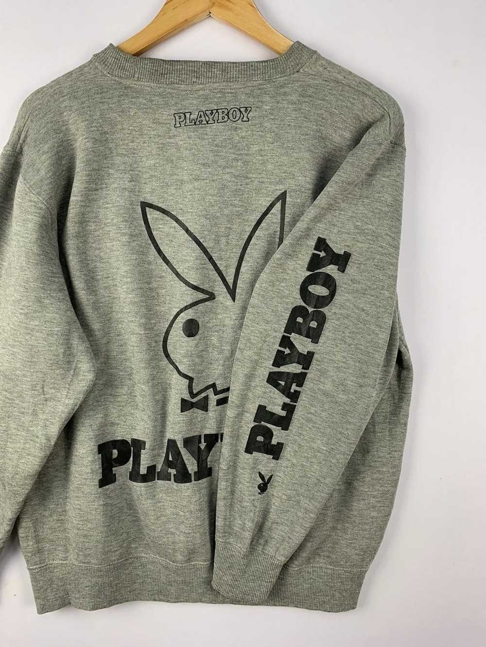 Playboy × Vintage Playboy Big Logo Sweatshirt Grey - image 2