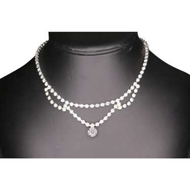 Elegant Rhinestone Sparkly Vintage Necklace - Wedd