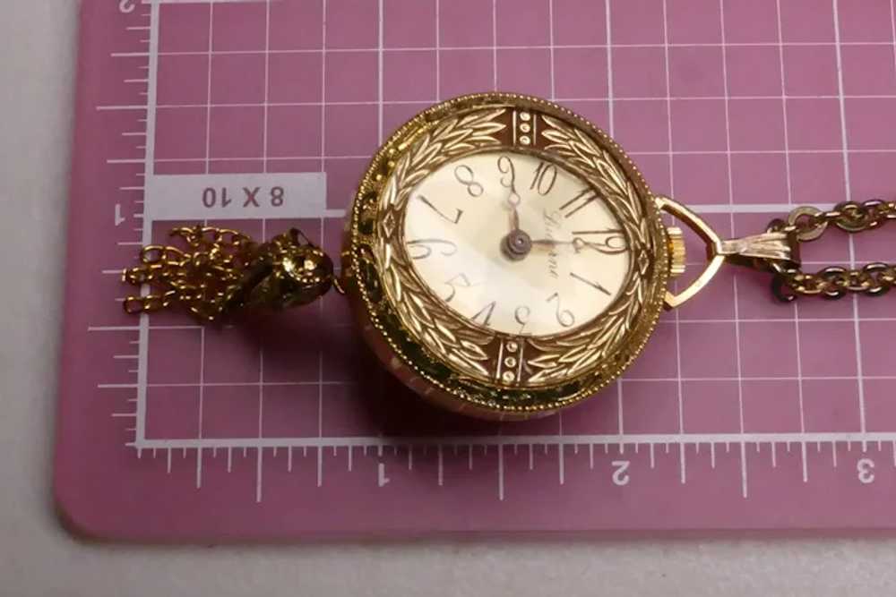 Vintage Lucerne Door Knocker Watch Necklace AS IS… - image 2