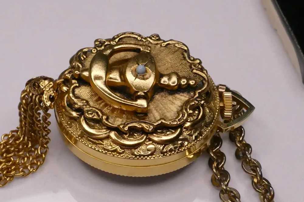 Vintage Lucerne Door Knocker Watch Necklace AS IS… - image 6