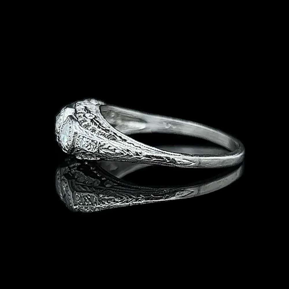 .65ct. T.W. Diamond Vintage Engagement - Fashion … - image 2