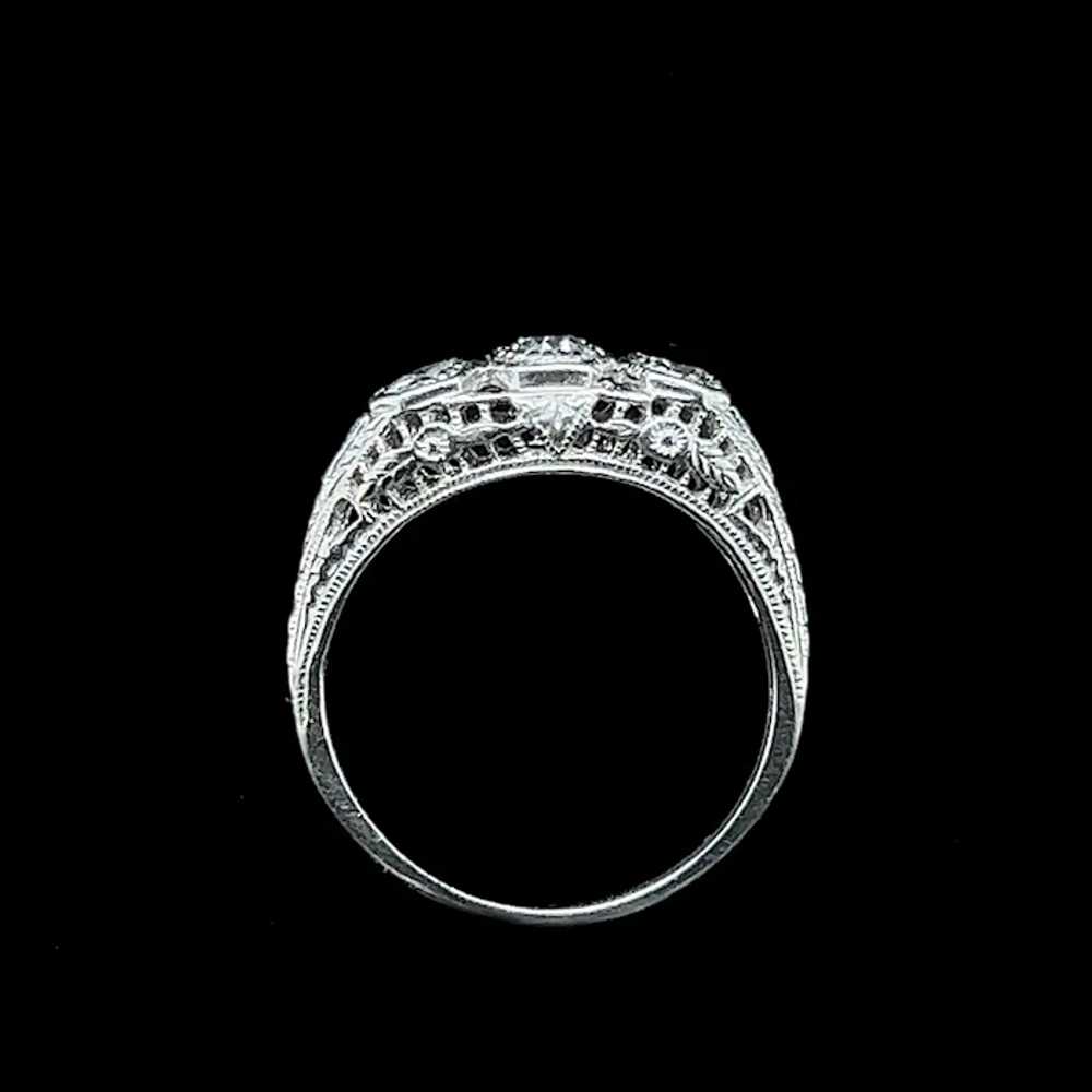 .65ct. T.W. Diamond Vintage Engagement - Fashion … - image 4