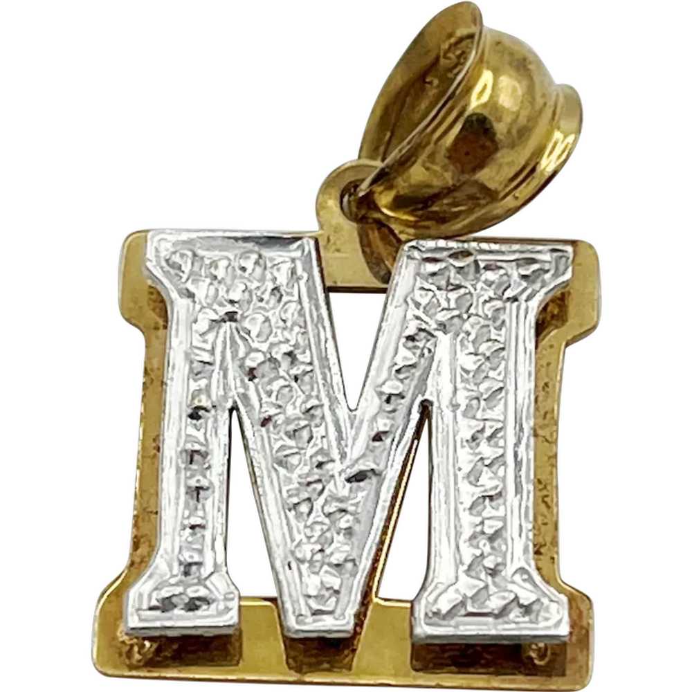 10K "M" Pendant - image 1