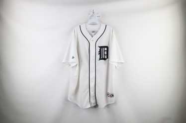 Majestic MLB Detroit Tigers Mens Gray Orange Full Zip Fleece Lined Jacket  Sz XLT