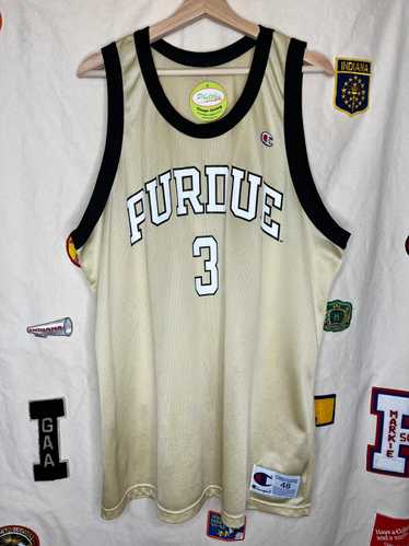 Vintage Purdue University Gold 3 Champion Basketba