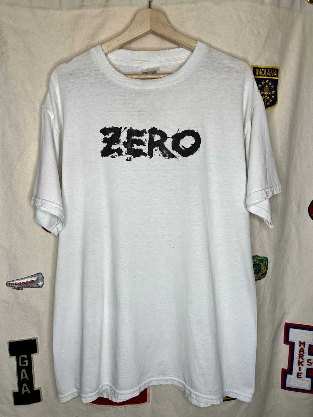 Vintage Zero Skateboard Brand White Tultex Skate … - image 1