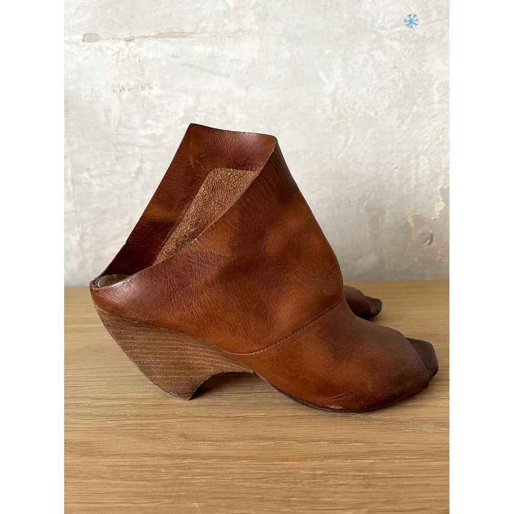 Marsèll Leather open toe boots - image 7