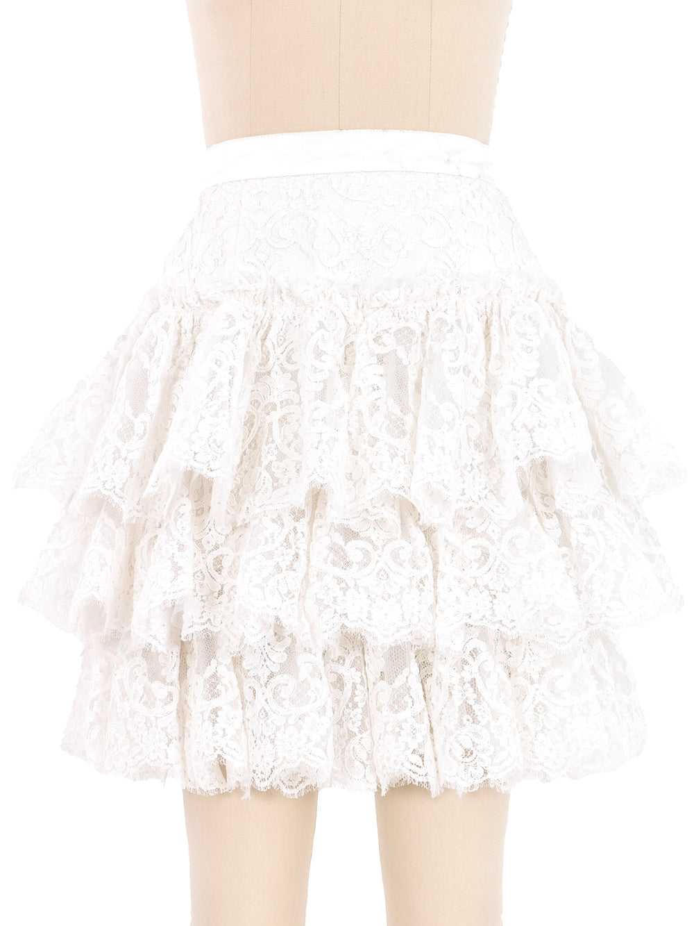 Ungaro Tiered Lace Skirt - image 1