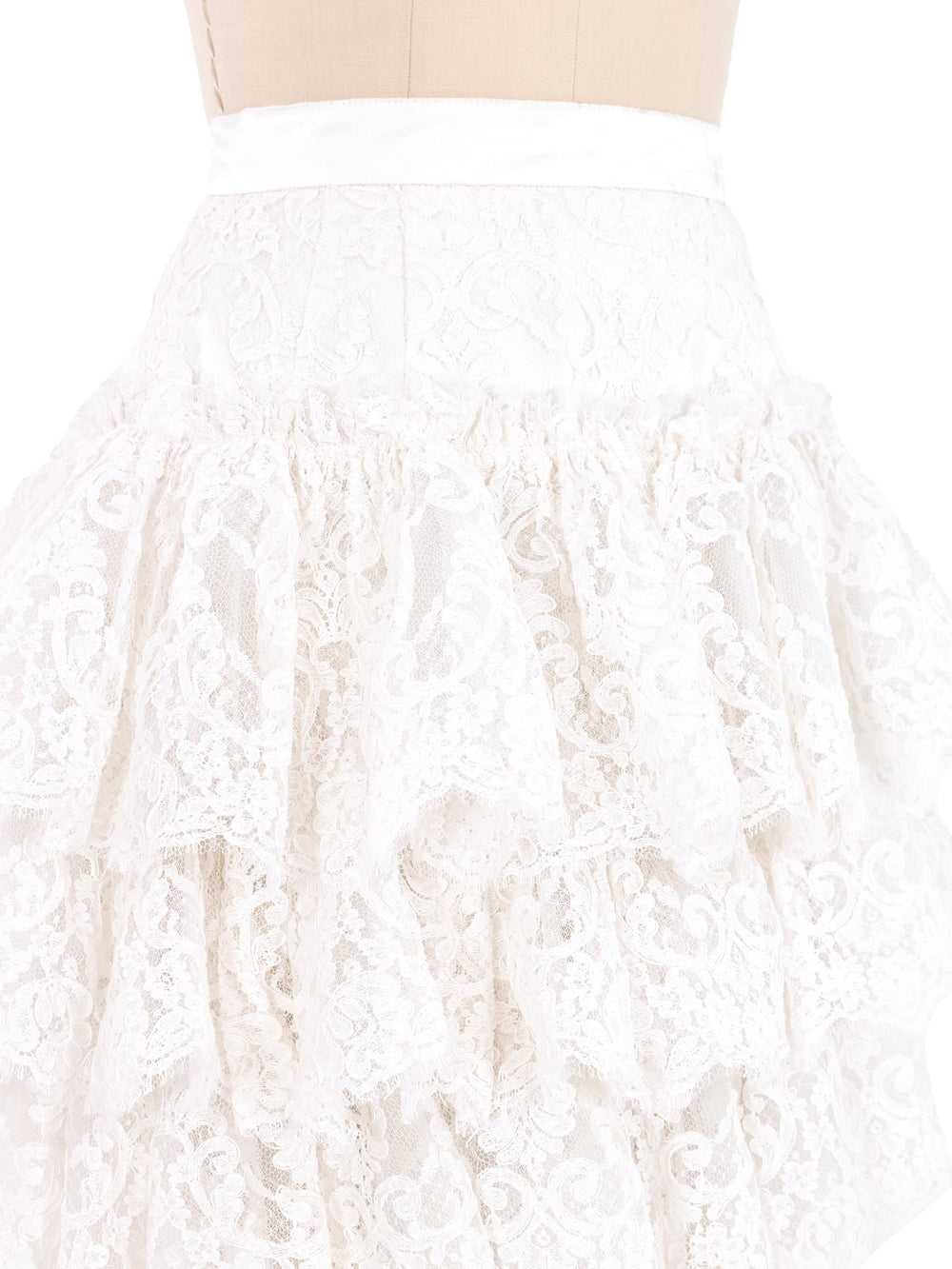 Ungaro Tiered Lace Skirt - image 3