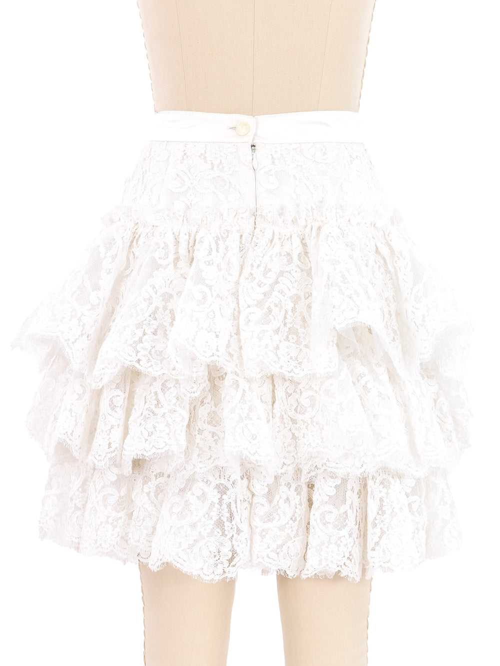 Ungaro Tiered Lace Skirt - image 5