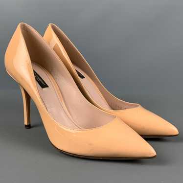 Dolce & Gabbana Beige Patent Leather Pointed Toe … - image 1
