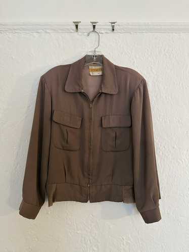 1950s vintage gabardine jacket - Gem