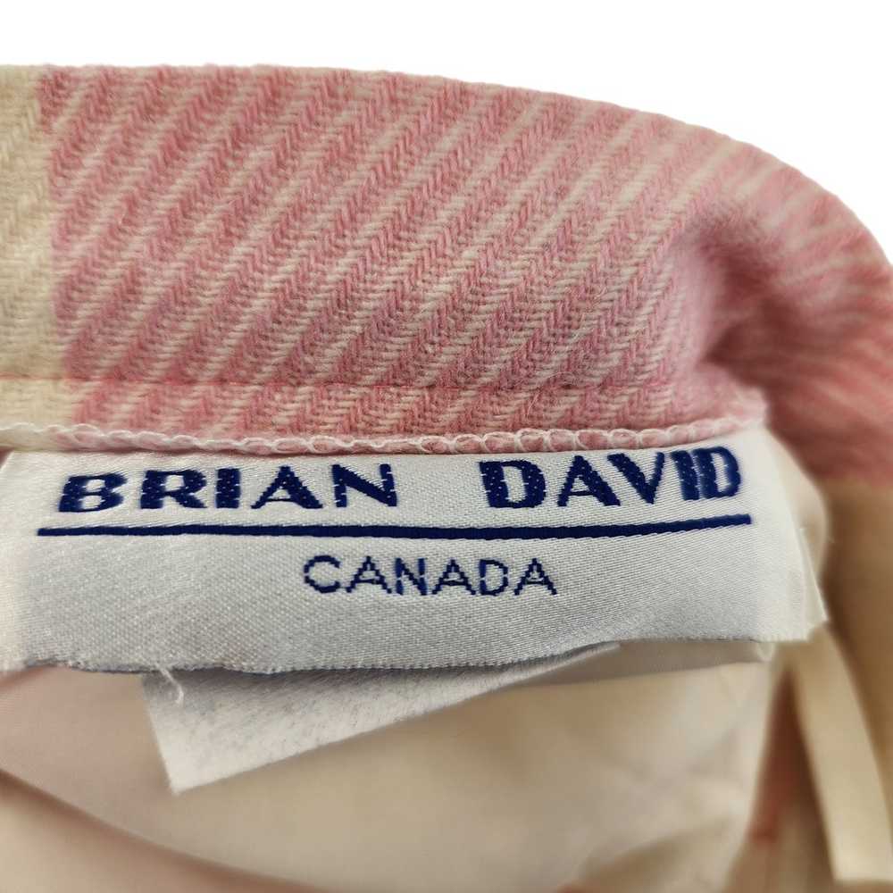 Vintage Vintage Brian David Wool Blend Gingham Pl… - image 3