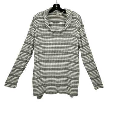Chicos Chicos Zenergy Cowl Neck Striped Sweater Wo