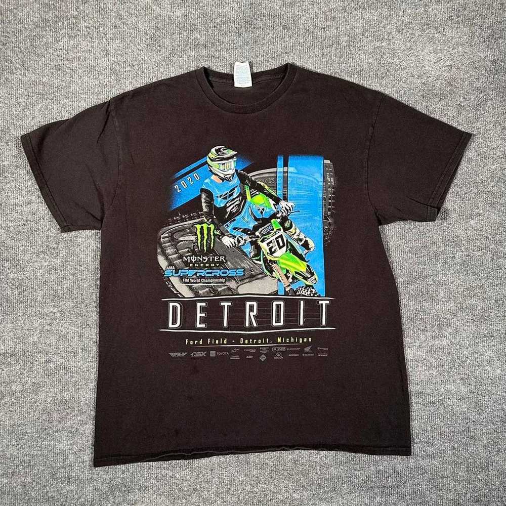 Hanes × Vintage Vintage Y2K Motocross Biker Sport… - image 2