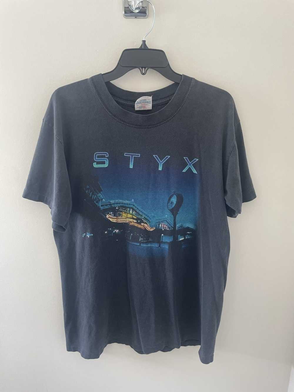 Band Tees × Rock Band × Vintage Vintage 90s Styx … - image 1