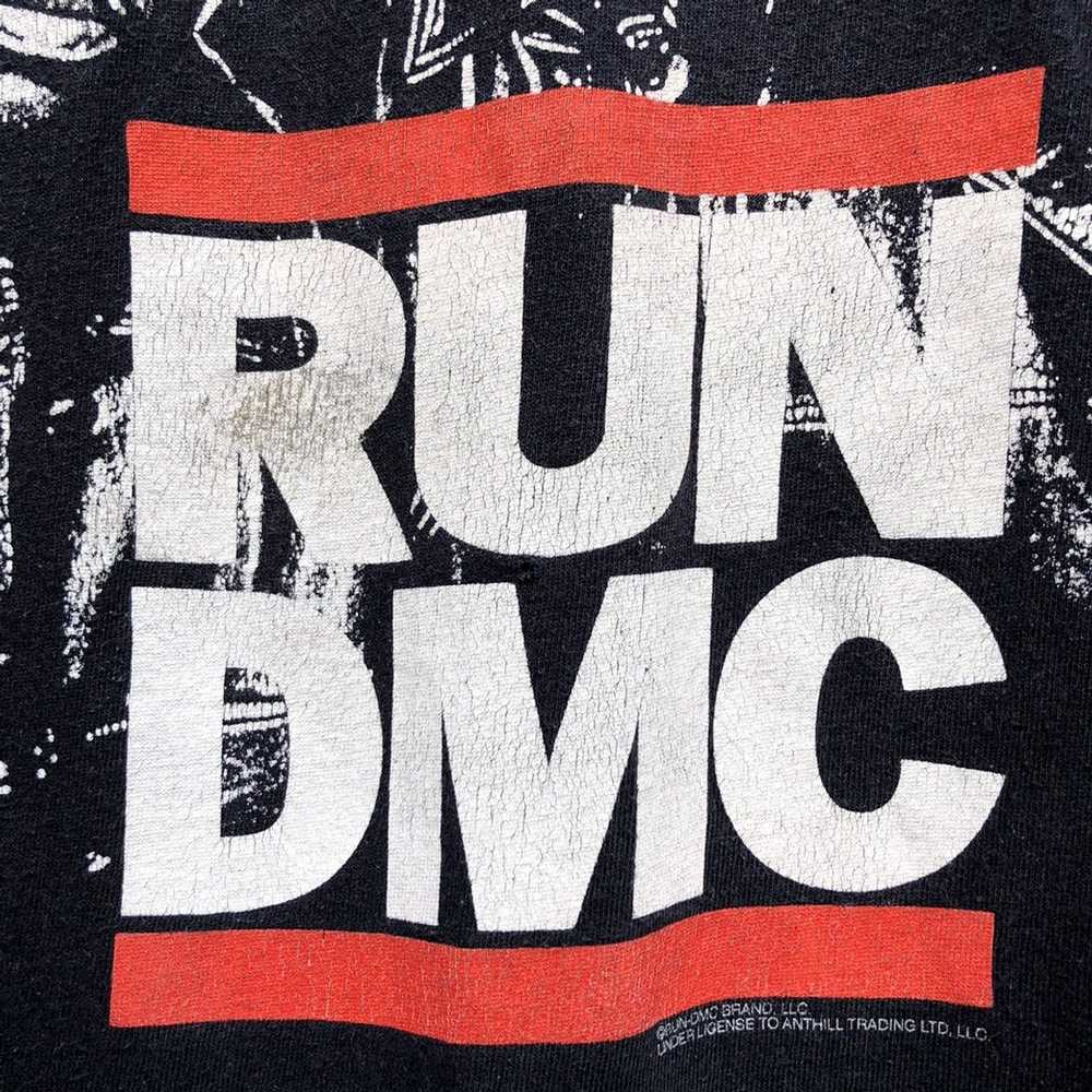Rap Tees × Run Dmc × Vintage Vintage Sunfaded RUN… - image 7