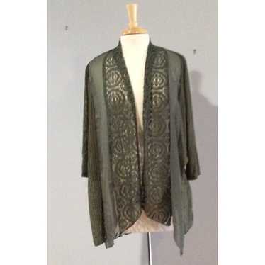 Chicos jacket size 1 (M) full zipper sequin rn#79984