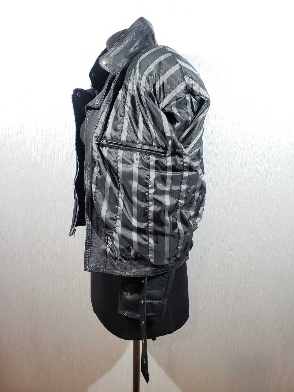 Designer × Leather Jacket Stylish men's leather b… - image 6