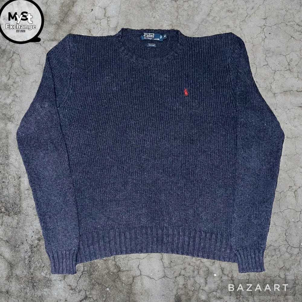 Polo Ralph Lauren Vintage 90s Polo Knit Sweater 🐎 - image 1