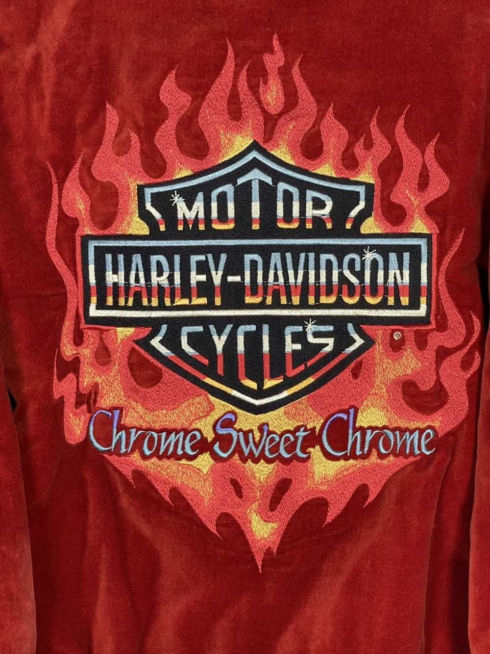 Harley Davidson × Vintage 🚭1990s VIP VELOUR🚭 Ch… - image 3