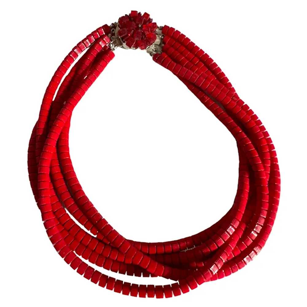 Vintage American Beauty Red Multi-strand (5) Aust… - image 2