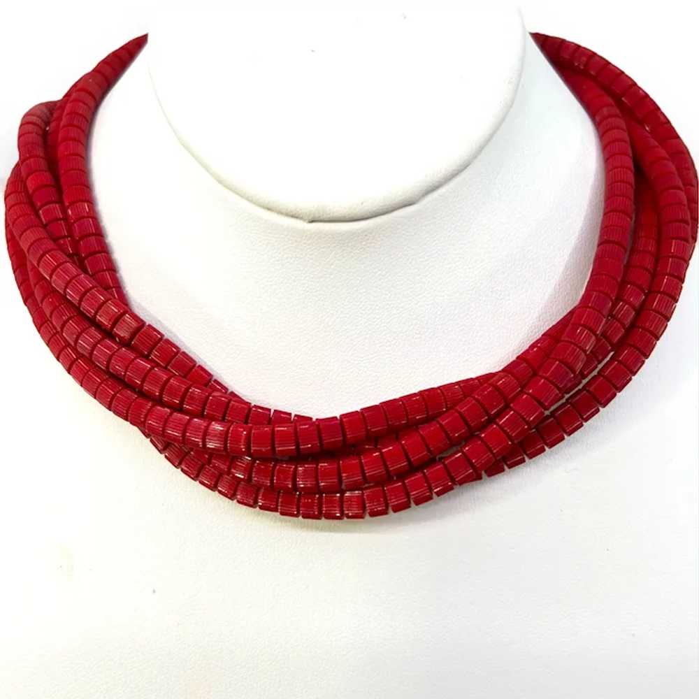 Vintage American Beauty Red Multi-strand (5) Aust… - image 3