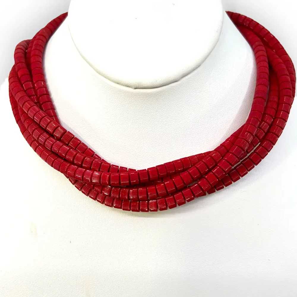 Vintage American Beauty Red Multi-strand (5) Aust… - image 4