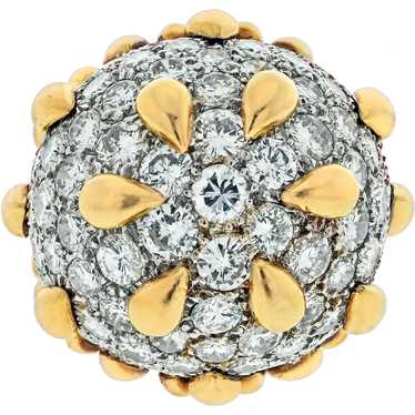 David Webb Platinum & 18K Yellow Gold Diamond Pav… - image 1