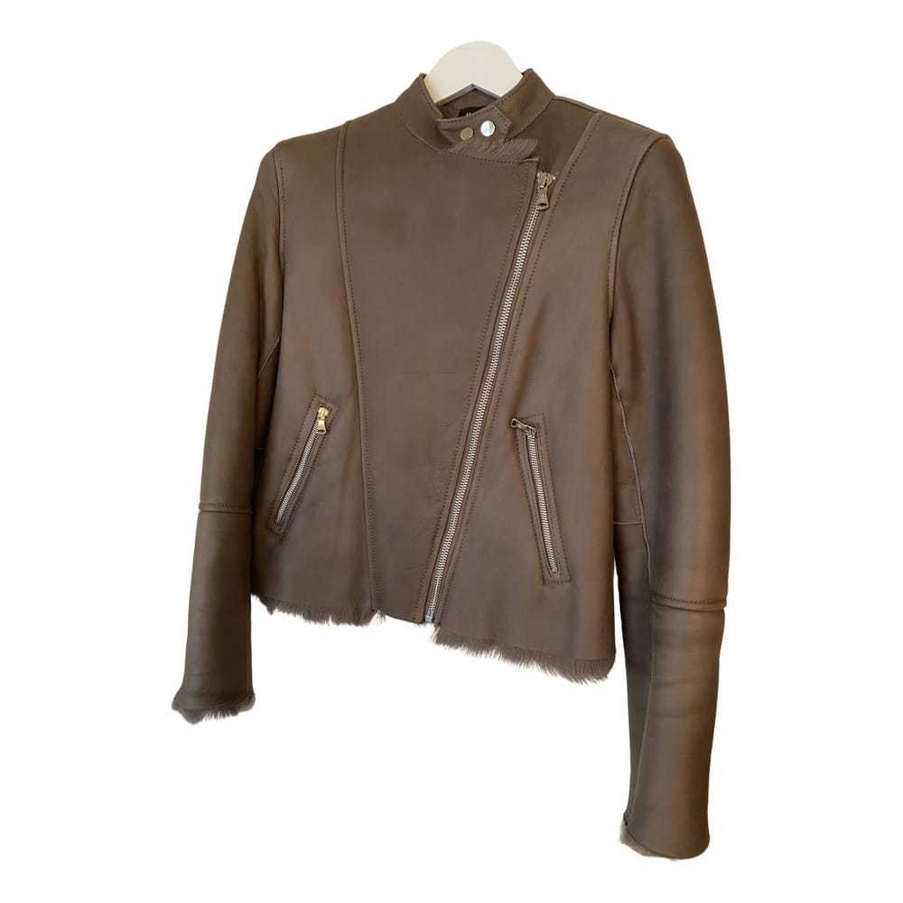 Massimo Dutti Leather biker jacket - image 1