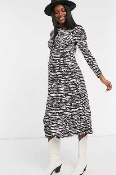 Topshop Maternity Printed Dress UK 10