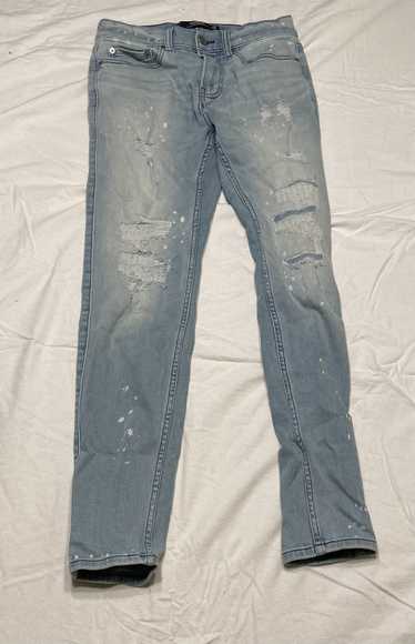 Hollister Hollister Blue Painted and Ripped Skinny
