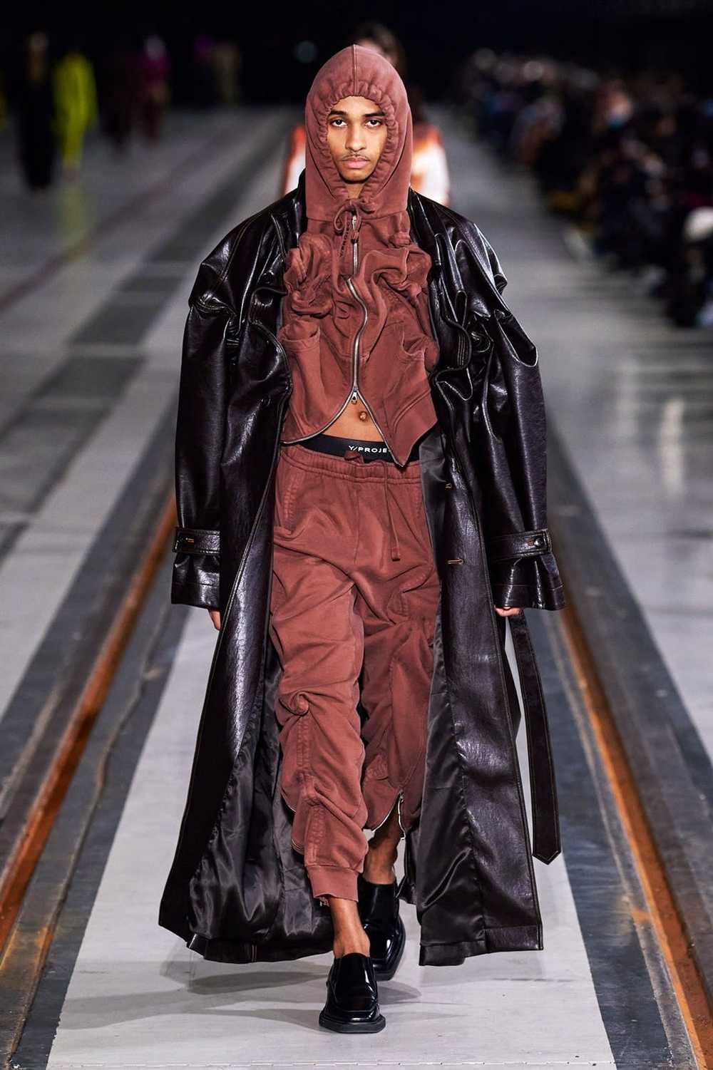 Y/Project Y Project Leather Coat - image 4