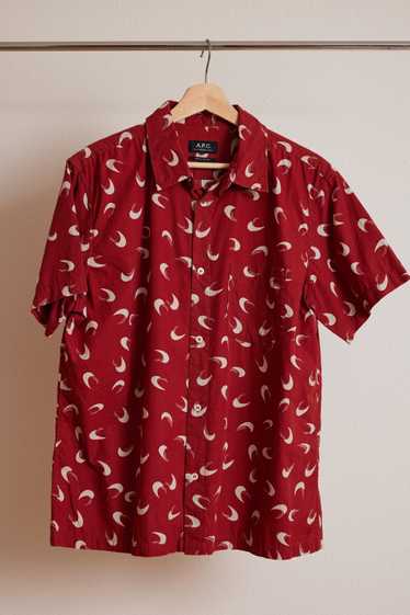 A.P.C. APC Patterned Short Sleeve Button-Down in '