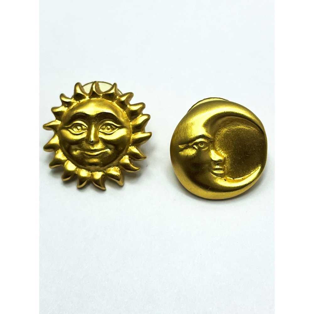 Vintage Vintage Sun and Moon Earrings - image 1